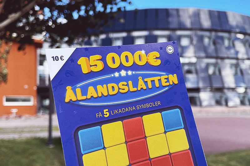 The Åland 100 years celebrational scratchcard – raised over 10,000 euros